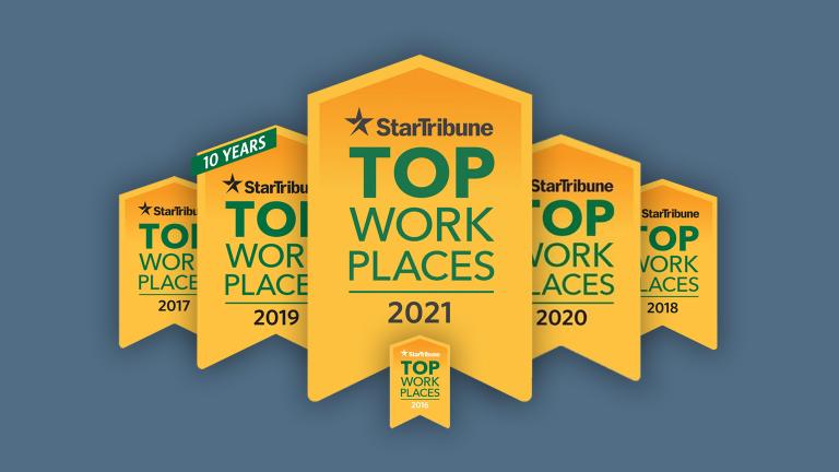 StarTribune Top Work Places badge